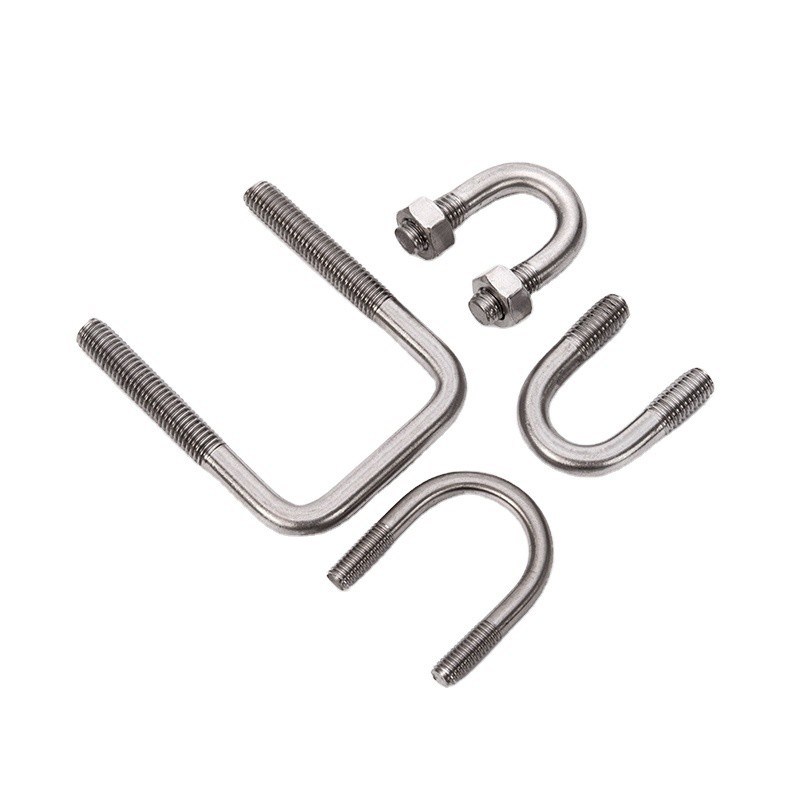 ΖΙΝΚΑΤΙΚΟ Τελειοποίηση ANSI Standard Stainless Steel Square U Bolt για υψηλή αντοχή και σκληρότητα M3 M4 M5 M6 M8 M10 M12 M16 M20