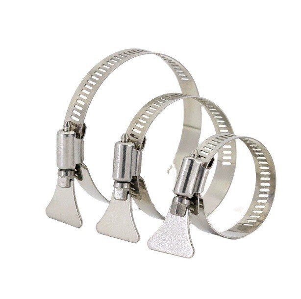 Σε απόθεμα ατσάλινου χάλυβα πεταλούδα χειριστή φιαλίδας σφιγκτήρα για σωλήνες σφιγκτήρες τύπου και προσαρμοσμένη υποστήριξη μετρικό σύστημα μέτρησης