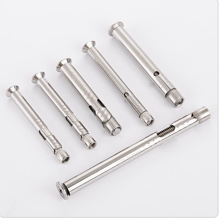 DIN Standard 304 από ανοξείδωτο χάλυβα Countersunk Head Hex Socket Expansion Bolt Sleeve Anchors για παράθυρο ή πλαισίο πόρτας σταθερό σε ασήμι