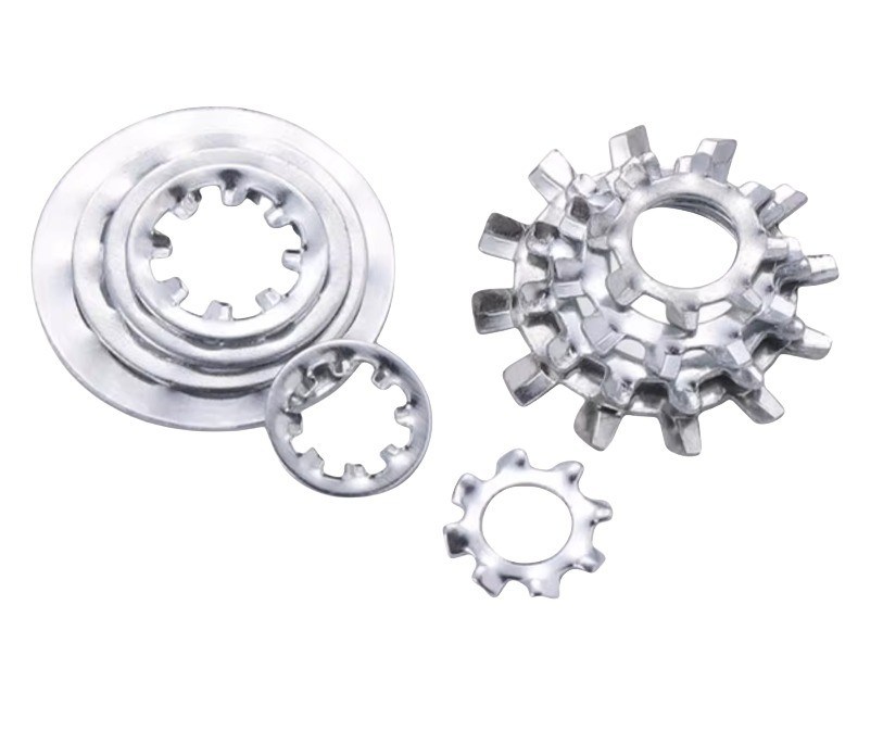 Μαύρο φινίρισμα DIN6797J 304 από ανοξείδωτο χάλυβα με εσωτερικά δόντια με κλωστοειδές πλυντήριο κλειδαριού M2-M30 για ανθεκτικές εφαρμογές υγείας