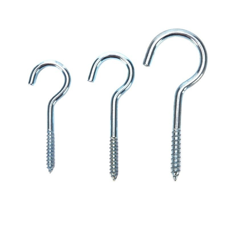 Ζυγισμένο φινίρισμα DIN Standard Stainless Steel Eye Screw Hook με διαφορετικά μεγέθη M1.6 M2 M2.5 M3 M4 M5 M6 M8 M10 M12 M14 M16 M20