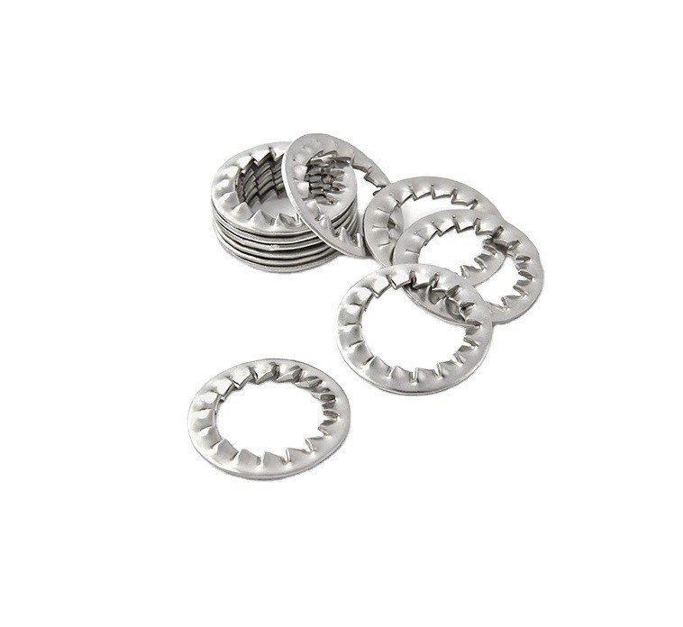 ΖΙΝΚΑΤΙΚΟ Τελειοποίηση από ανοξείδωτο χάλυβα Εσωτερικό πλυντήριο κλειδαριού δοντιών για βελτιωμένη αντοχή M6 M8 M10 M12M14 M16M18M20M22M24M27m30