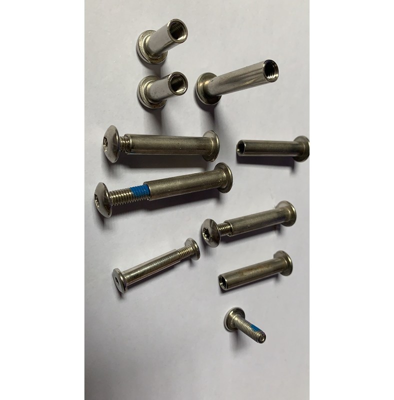 Ζυγισμένο από ανοξείδωτο χάλυβα Diy Fastener Maker Knife Handle Shaft Screw για μέτρηση INCH