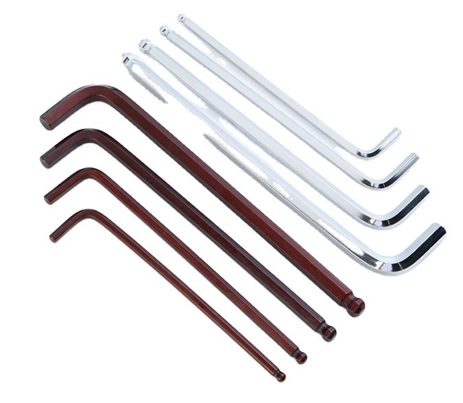Χρωματισμένο Allen Hex Key Z και L Type Wrench 1.5mm 2mm 2.5mm 3mm 4mm 5mm 6mm 8mm 10mm για OBM Support Taily OEM Silver