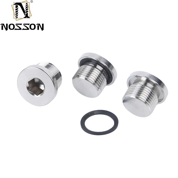 Πύλη από ανοξείδωτο χάλυβα DIN908 Hex Socket Head Screw Plugs Εσωτερική κίνηση Στρογγυλοπύλες 10mm