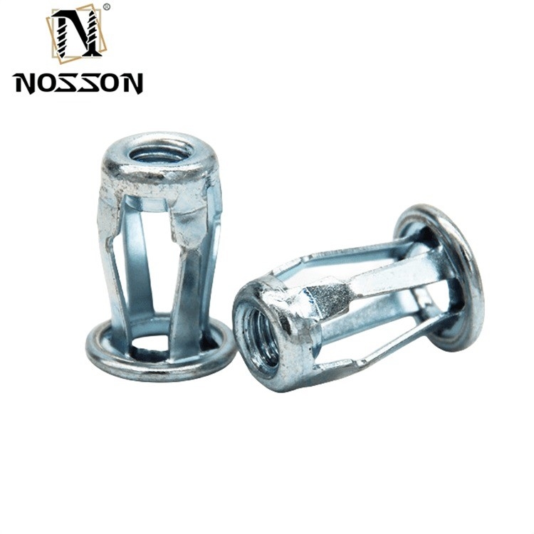 DIN Standard M6 M8 Ζυγισμένο χάλυβα άνθρακα Insert Nut Lantern Rivet Nut Jack Nut για τις επιδόσεις και τις ανάγκες της βαριάς βιομηχανίας