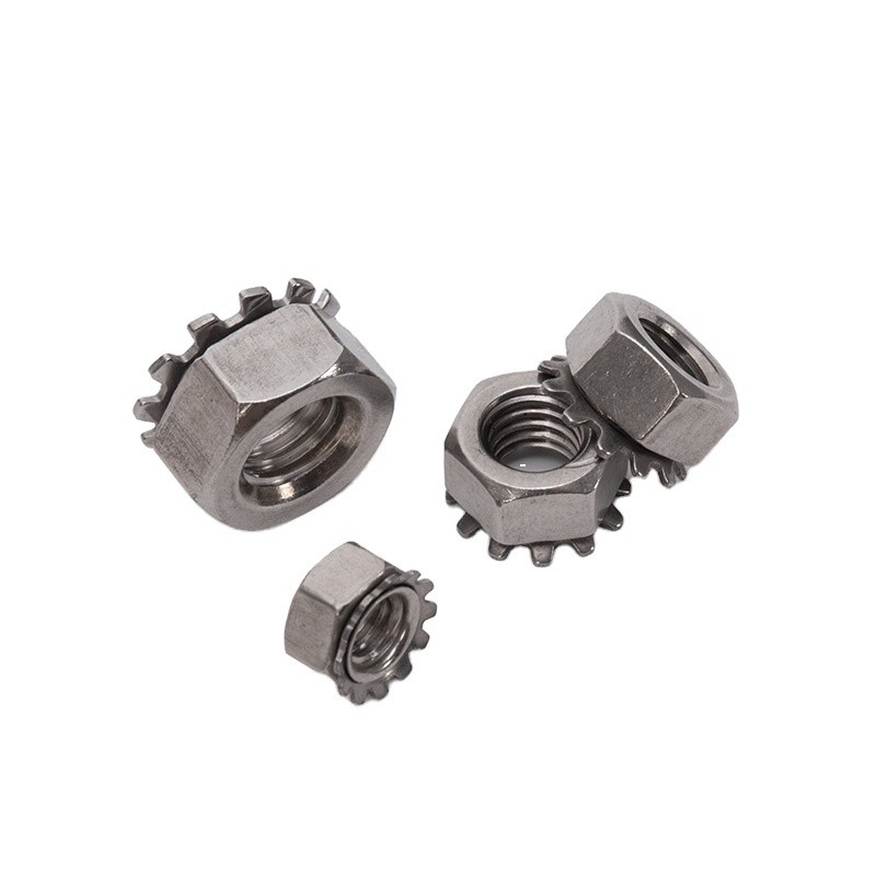 4-40 6-32 8-32 10-24 UNC ISO JIS Standard 18-8 Ατσάλι από ανοξείδωτο χάλυβα Kep Nut Εξωτερικό δόντι κλειδαριού νάτου Imperial Inch για τις απαιτήσεις σας