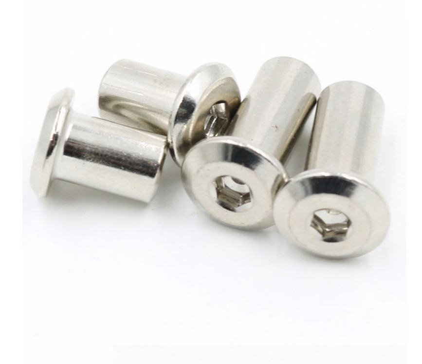 Πρότυπο ANSI/ASME M3 M4 M5 M6 M8 M10 M12 1/4 3/8 5/16 Χάλυβας άνθρακα επίπεδα στρογγυλά κεφάλια έξαψυχο καρφί για καρφί βαρέλι επίπλου